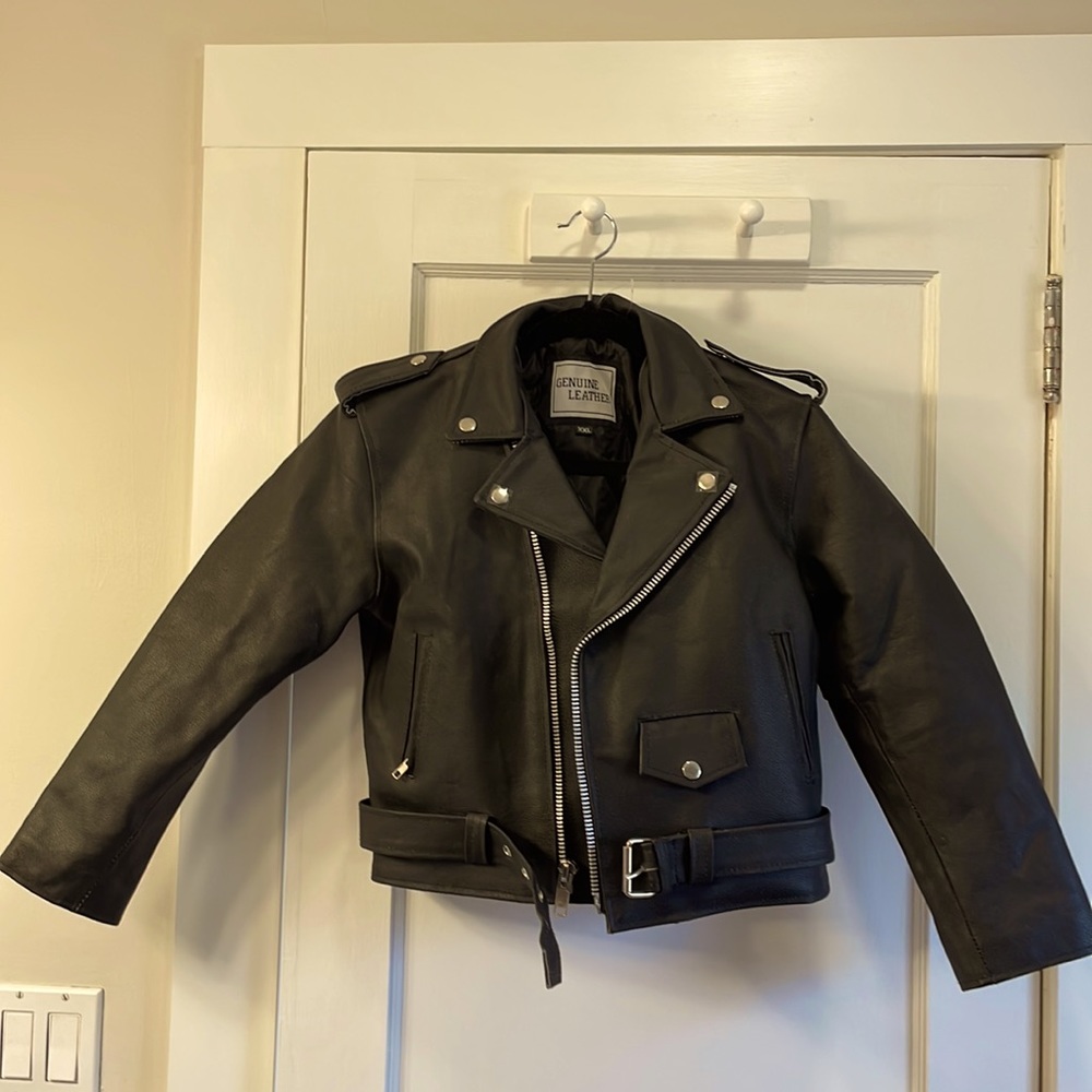 Kids MOTORCYCLE leather jacket